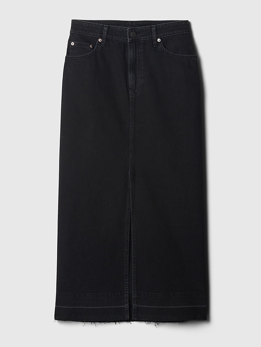 Image number 4 showing, Denim Midi Skirt