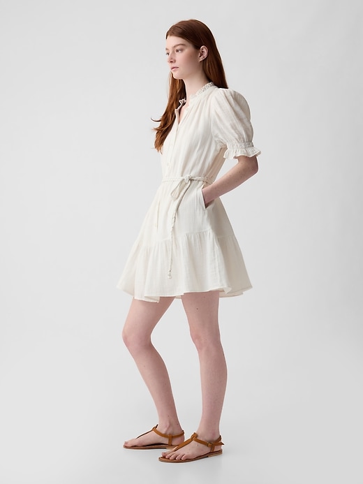 Image number 9 showing, Crinkle Gauze Mini Dress