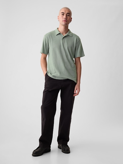 Image number 3 showing, Linen-Cotton Polo Shirt