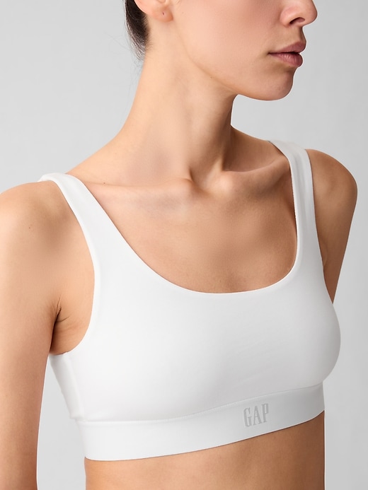 Image number 3 showing, Organic Stretch Cotton Gap Logo Bralette