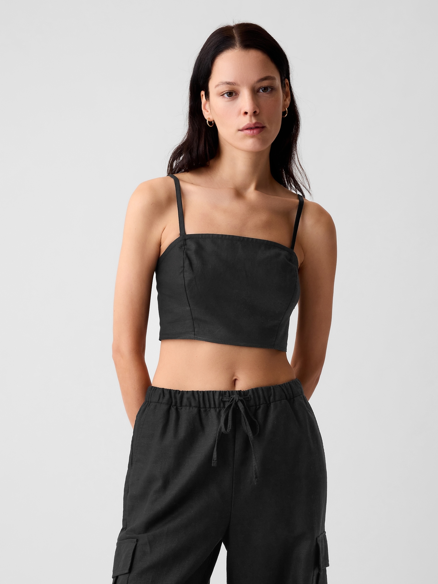 THE RANGE Cropped Supima cotton-blend jersey top