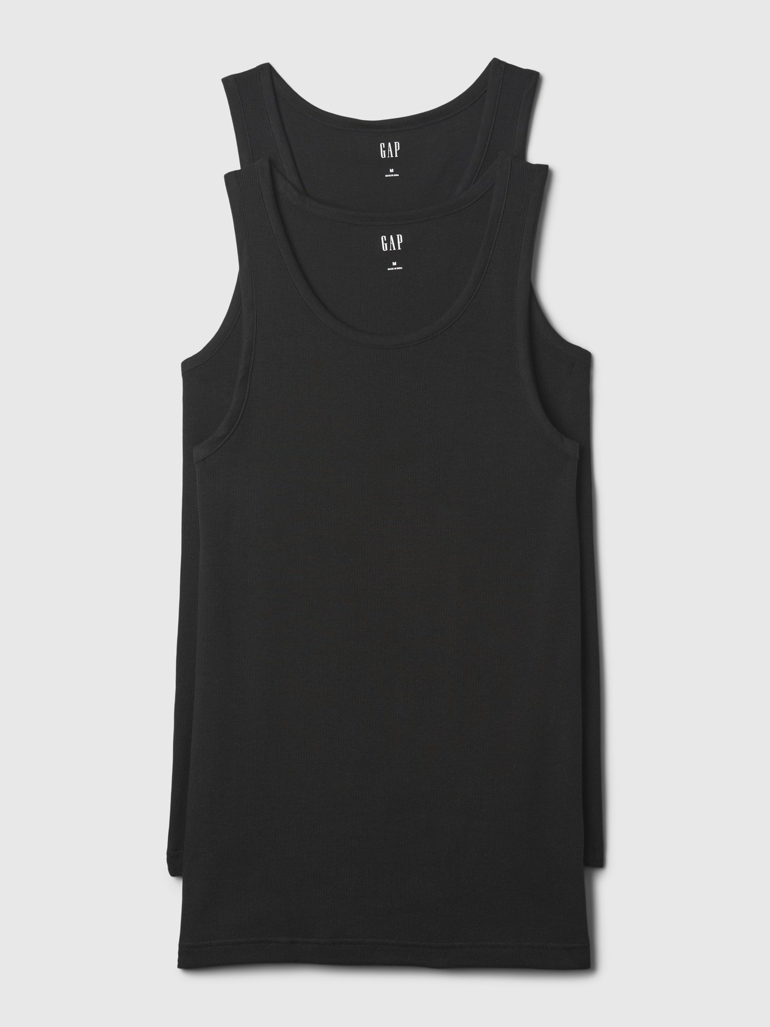 2-pack Regular Fit Tank Tops - Black - Men