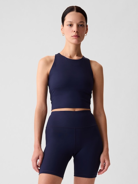 CAMISOLE COURTE À SOUTIEN-GORGE INTÉGRÉ À ENCOLURE MONTANTE GAPSPORT