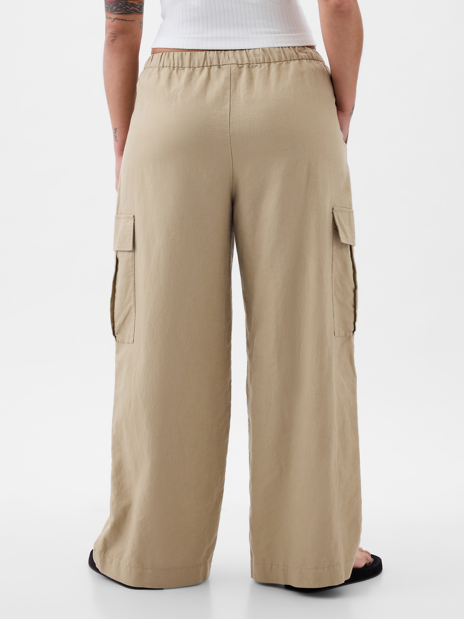 BFAFEN Cargo Pants Women Plus Size Cotton Linen Casual Pants
