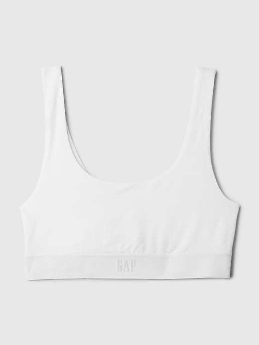 Image number 4 showing, Organic Stretch Cotton Gap Logo Bralette