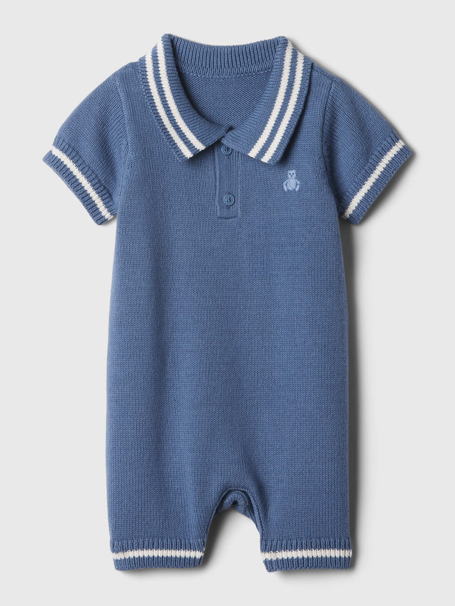 Baby Polo Shirt Sweater Shorty One-Piece
