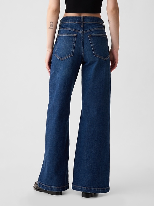 Image number 4 showing, High Rise Stride Wide-Leg Jeans