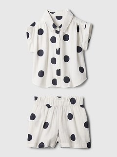 babyGap Crinkle Gauze Two-Piece Outfit Set