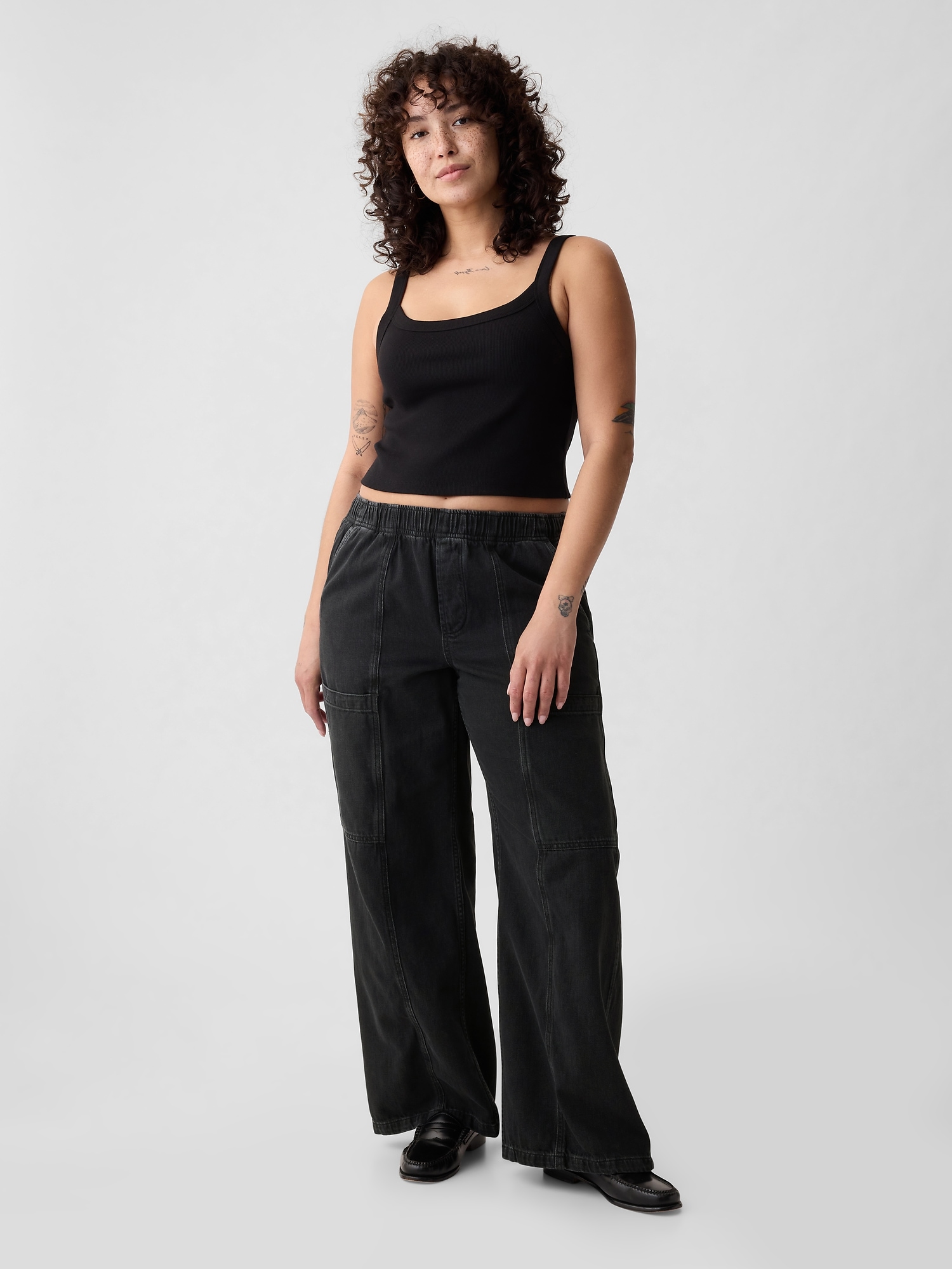 High Rise Utility Easy Jeans