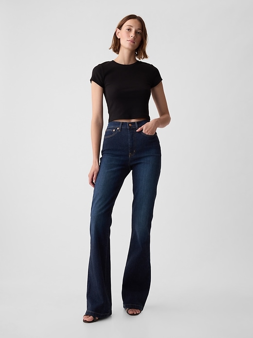 Image number 1 showing, High Rise '70s Flare Jeans