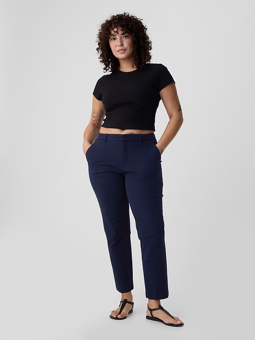 Image number 5 showing, Mid Rise BiStretch Slim Ankle Pants