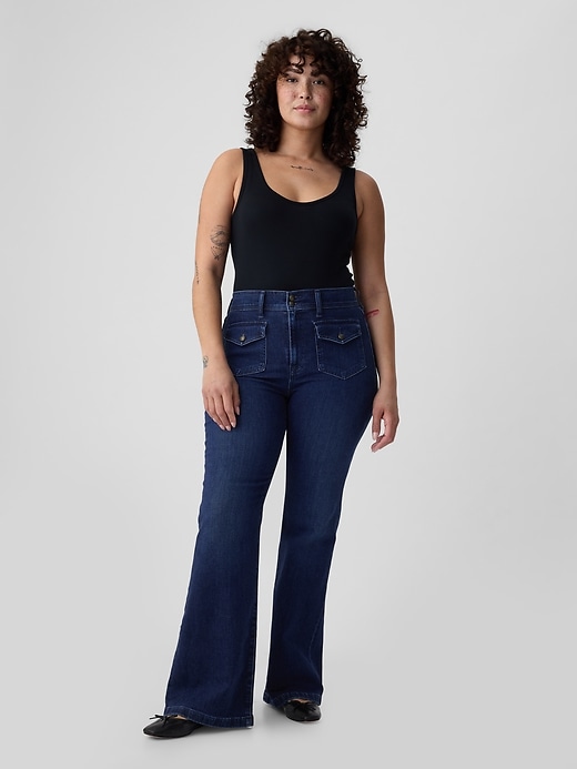 Image number 5 showing, High Rise '70s Flare Jeans