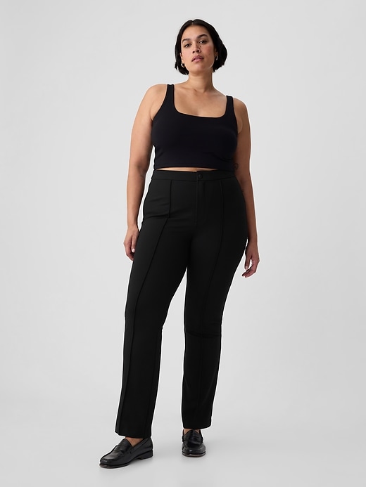 Image number 5 showing, Mid Rise Ponte Crop Kick Pants