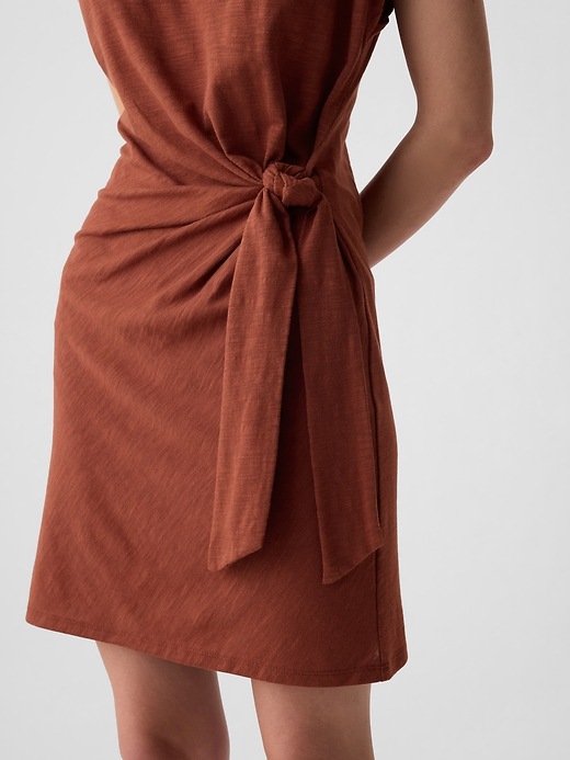 Tie-Knot Mini T-Shirt Dress | Gap