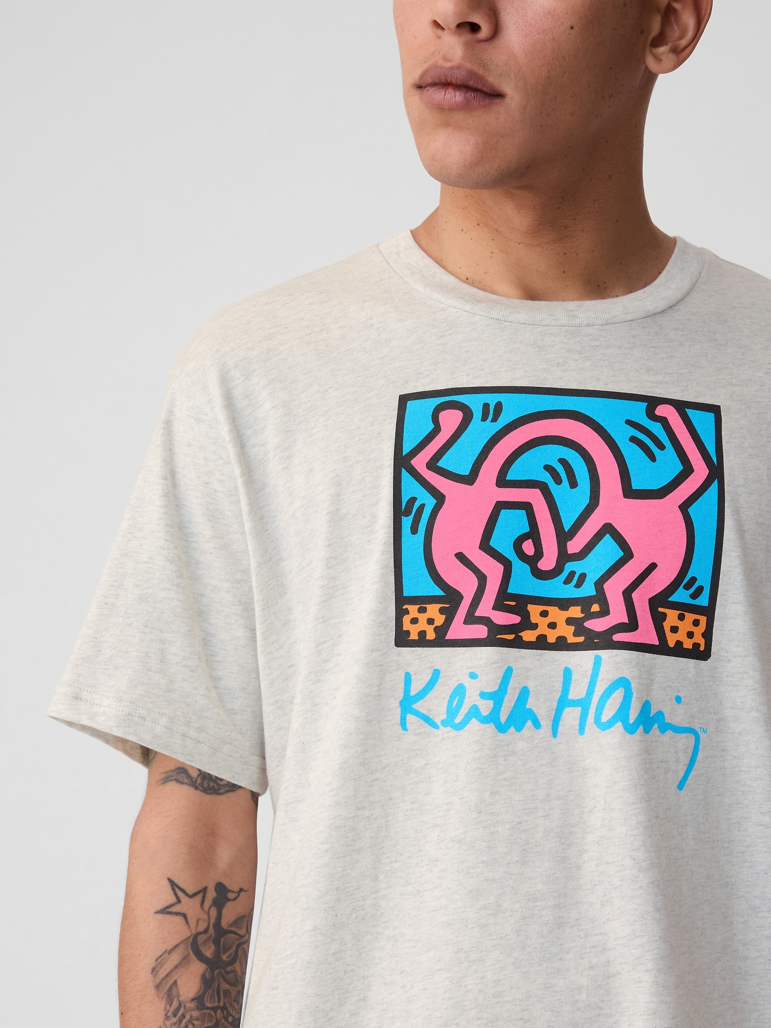 T-shirt à imprimé &# Keith Haring