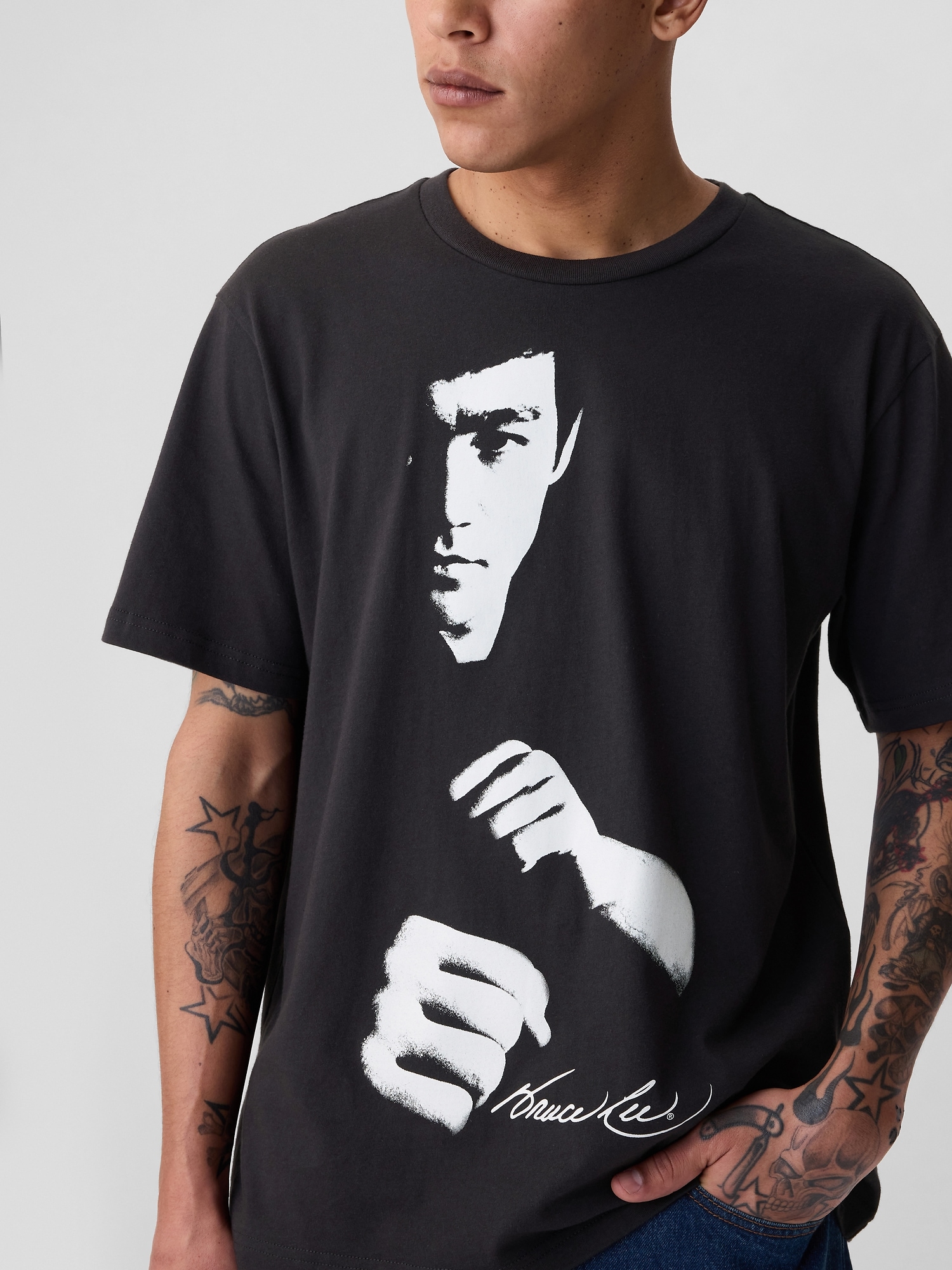 T-shirt à imprimé Bruce Lee