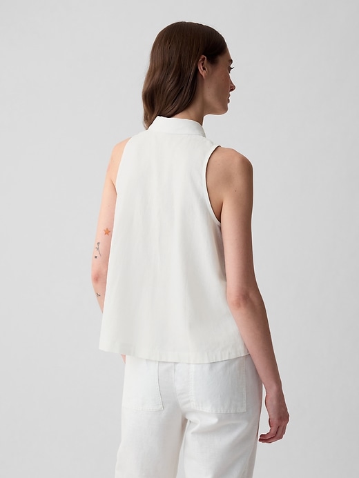 Image number 2 showing, Linen-Blend Shirt