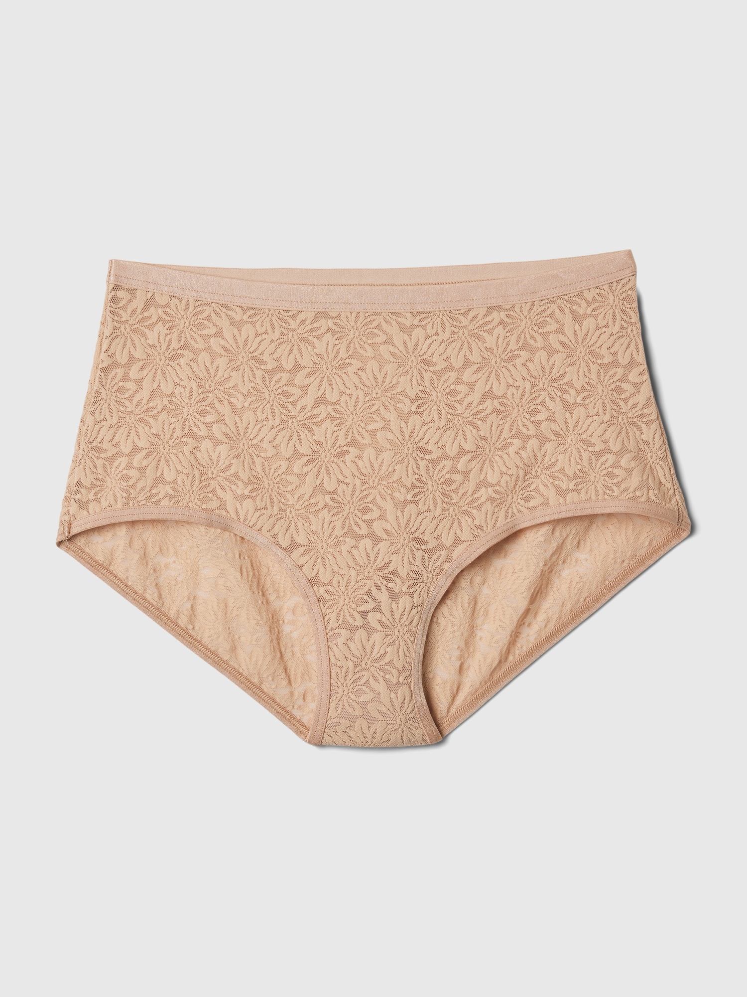 High Rise Floral Lace Brief