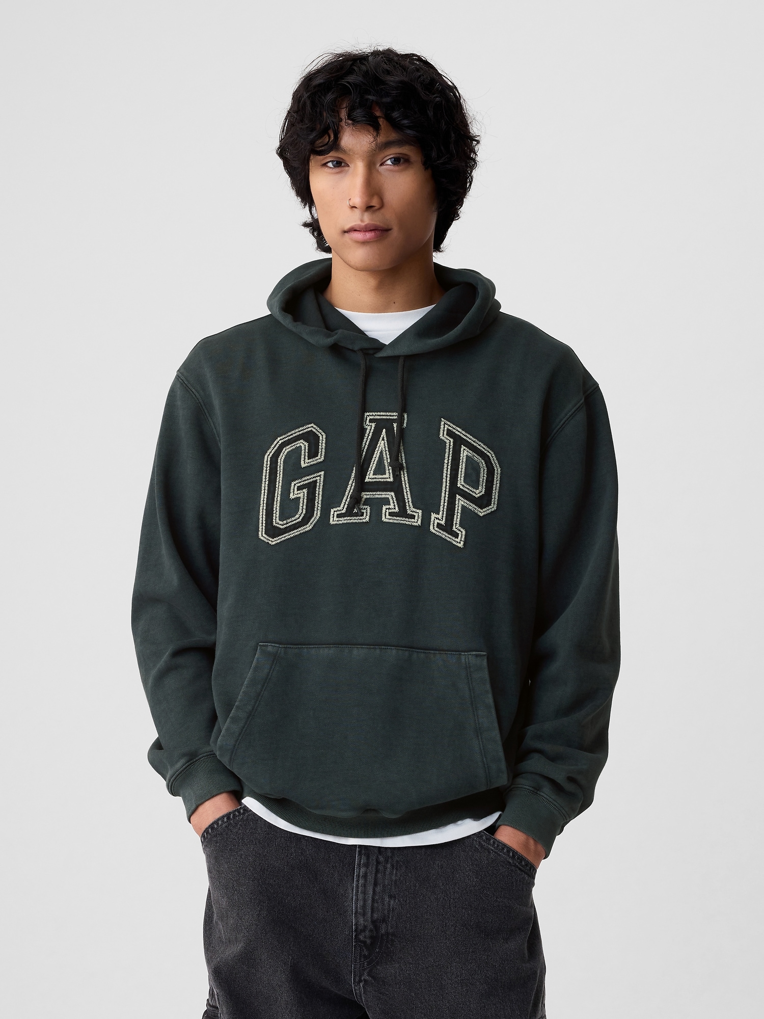 Arch Logo Ripstop Hoodie