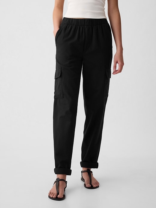 Image number 2 showing, Mid Rise Twill Cargo Pants