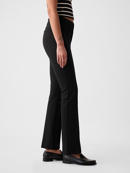 Image number 3 showing, Mid Rise Ponte Crop Kick Pants