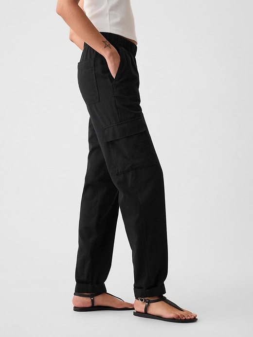 Mid Rise Twill Cargo Pants | Gap