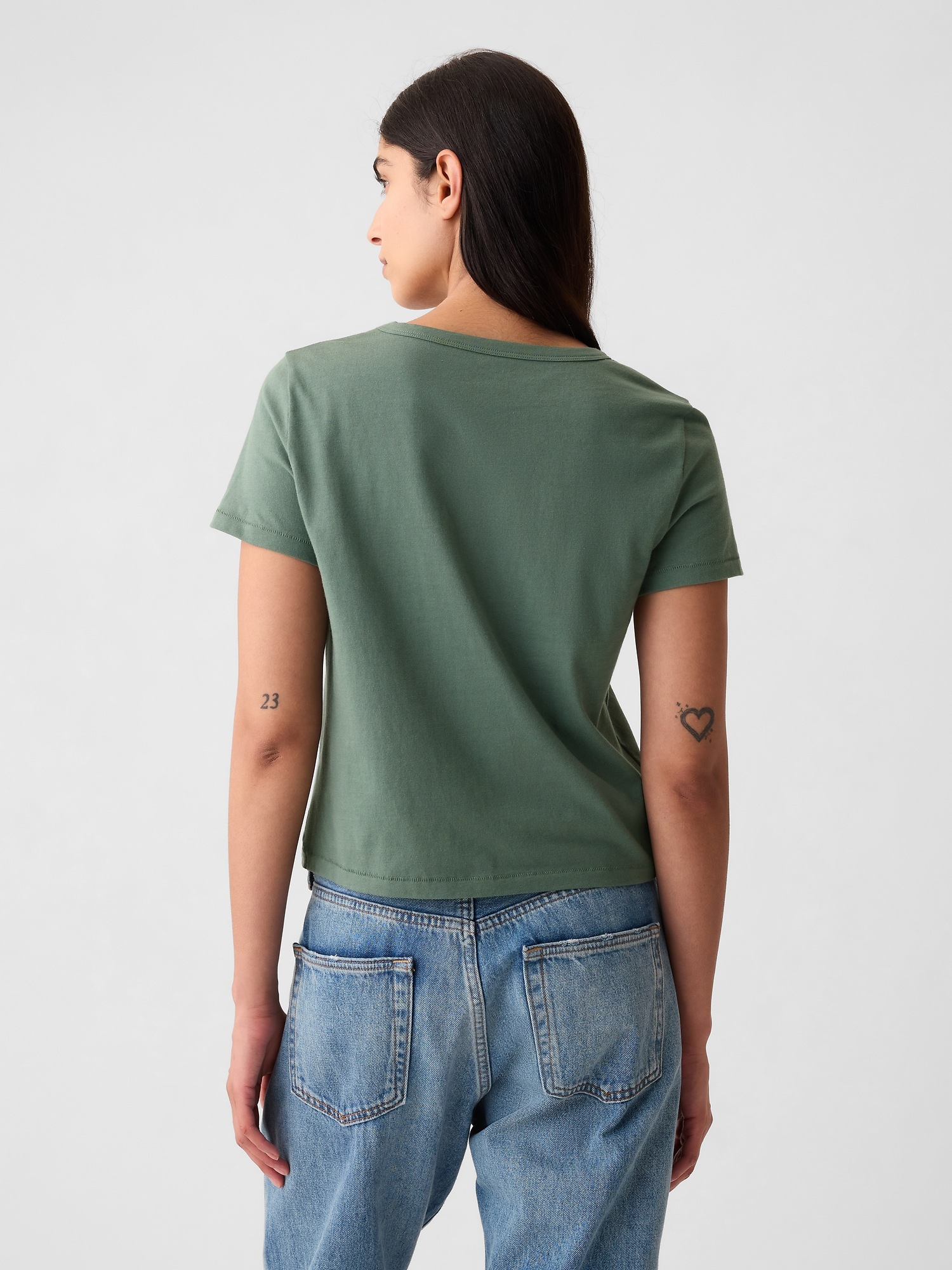 cropped vintage tee