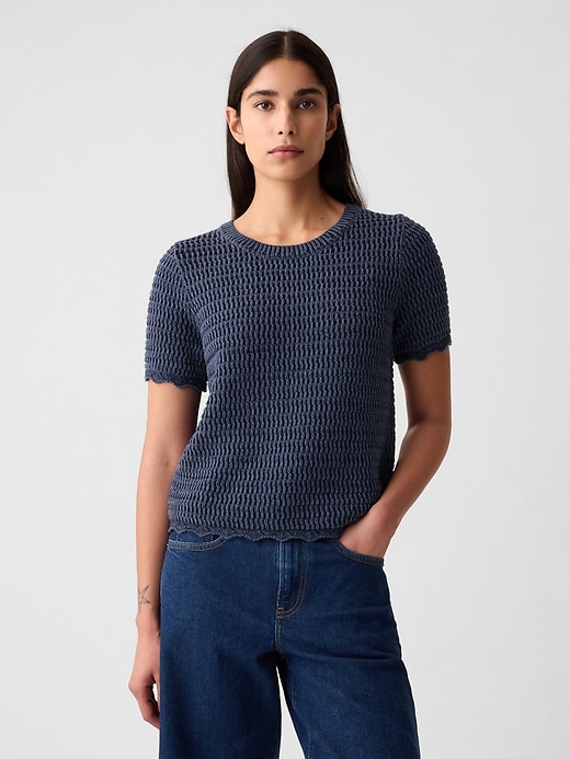 Image number 10 showing, Crochet Sweater