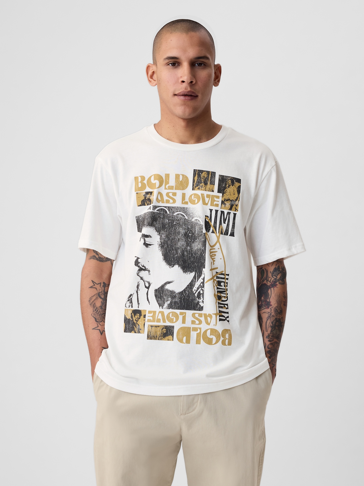 T-shirt à imprimé Jimi Hendrix
