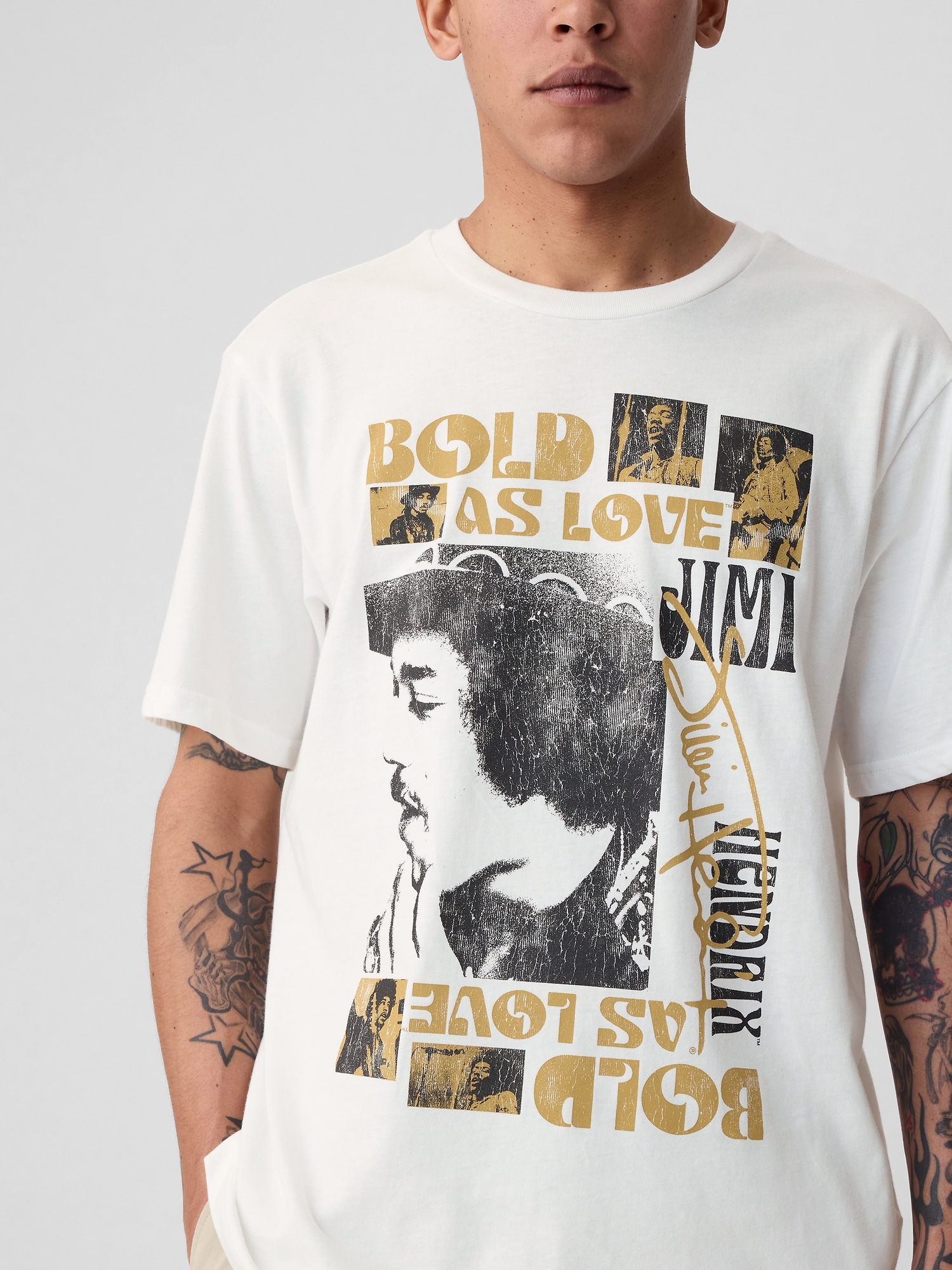 T-shirt à imprimé Jimi Hendrix