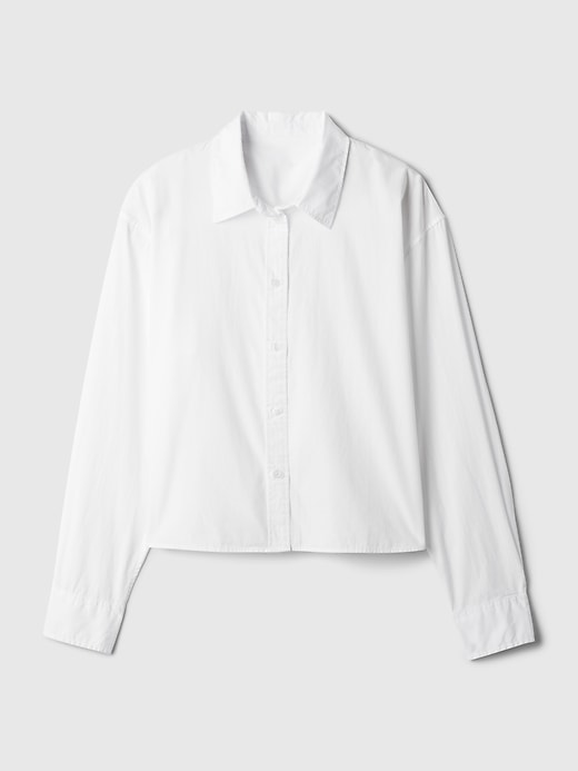 Image number 7 showing, Organic Cotton Cropped Shirt
