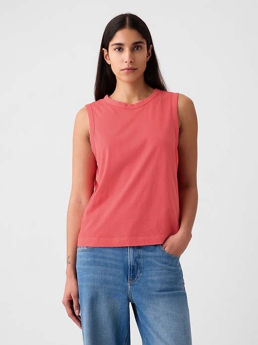 Image number 1 showing, Organic Cotton Vintage Tank Top