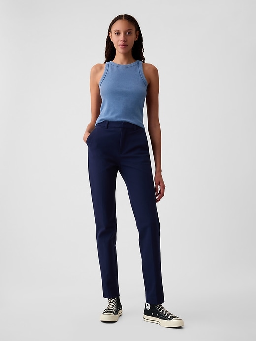 Image number 1 showing, Mid Rise BiStretch Slim Ankle Pants
