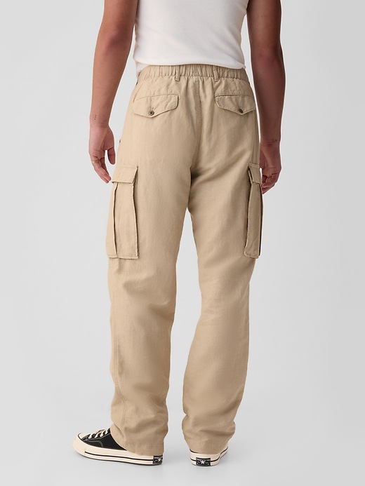 Linen-Cotton Cargo Pants | Gap