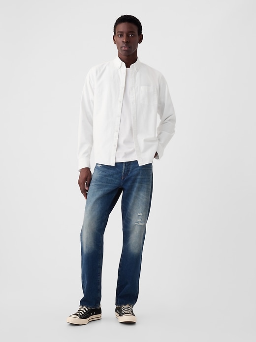 Image number 9 showing, Classic Oxford Shirt in Untucked Fit