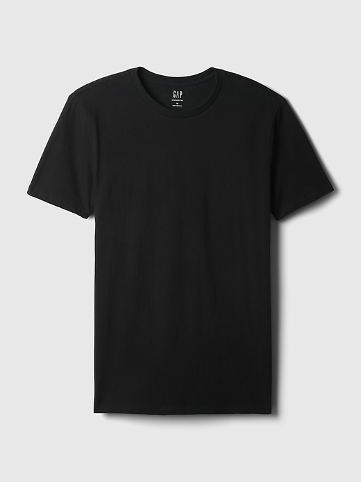 L'image numéro 8 présente T-shirt ras du cou en jersey
