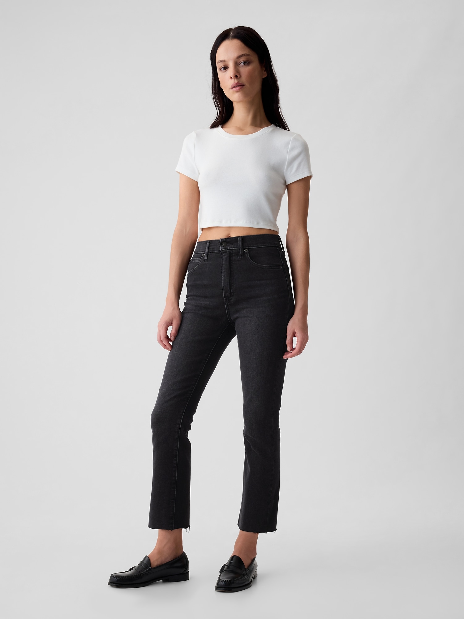 High Rise Kick Fit Jeans