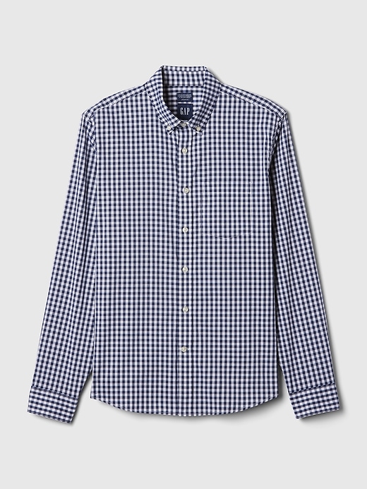 Image number 4 showing, All-Day Poplin Shirt in Untucked Fit