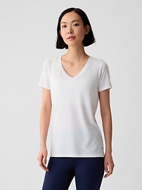 Image number 1 showing, GapFit Breathe V-Neck T-Shirt