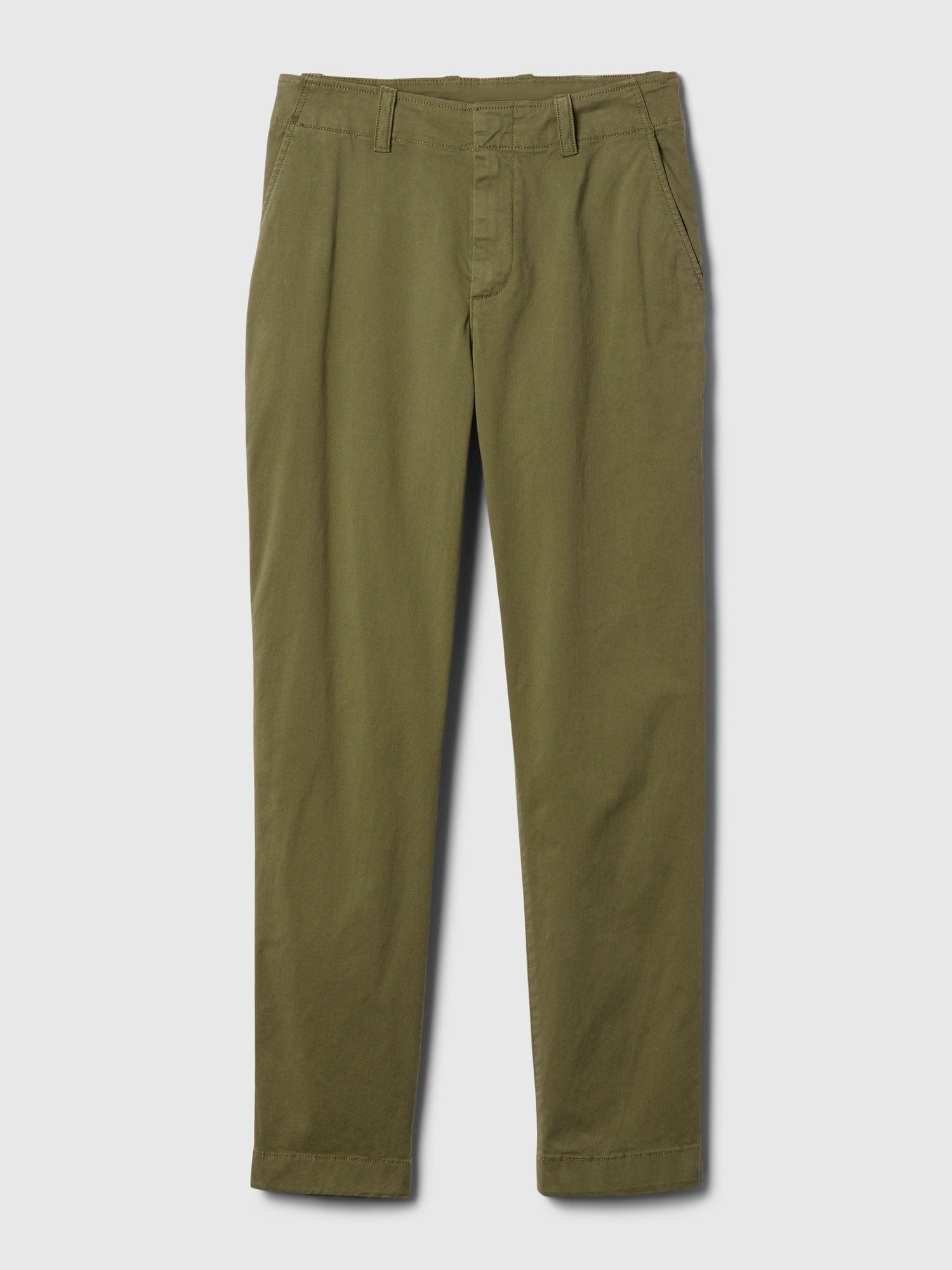 JIMMY Pantalon Carotte Kaki en Polyamide Gratté I HBT Collection