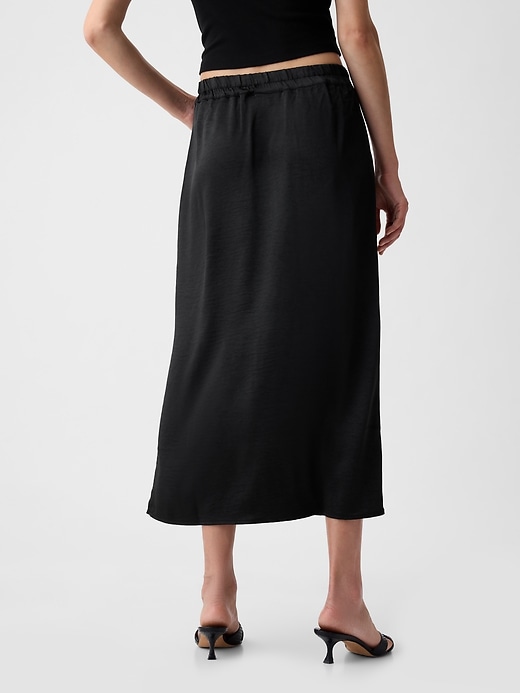 Image number 2 showing, Satin Midi Skirt