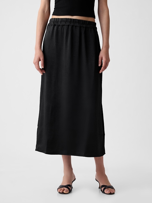 Image number 9 showing, Satin Midi Skirt
