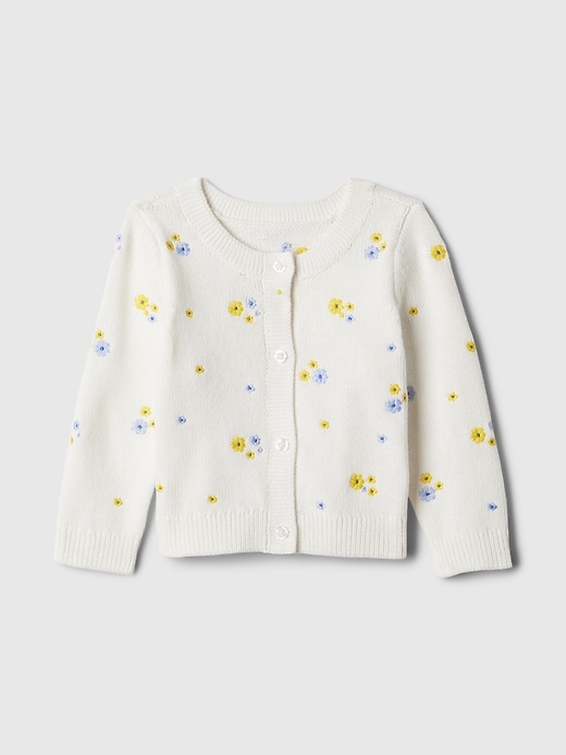 Image number 1 showing, Baby Floral Sweater