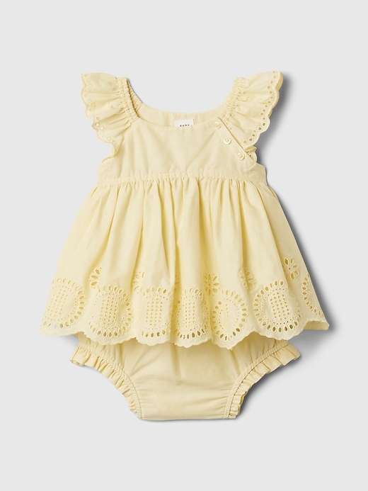 Image number 1 showing, Baby Eyelet Outfit Set