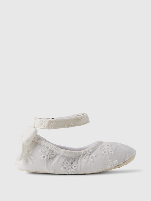 View large product image 1 of 5. Baby Eyelet Flats