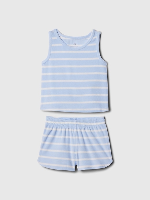 Image number 1 showing, babyGap Recycled Towel Terry PJ Shorts Set