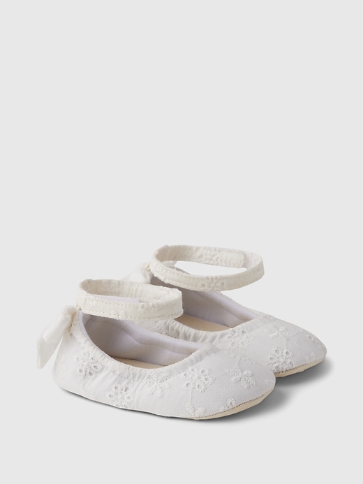View large product image 2 of 5. Baby Eyelet Flats