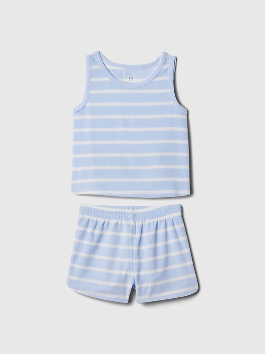 Image number 2 showing, babyGap Recycled Towel Terry PJ Shorts Set