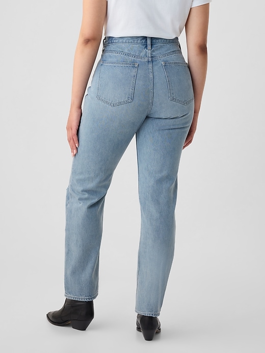 Image number 6 showing, High Rise Rigid '90s Slim Straight Jeans
