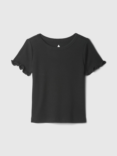 T-SHIRT AGENCEZ À VOLONTÉ EN TRICOT CÔTELÉ POUR BÉBÉ ET TOUT-PETIT